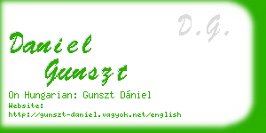 daniel gunszt business card